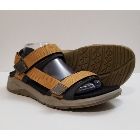 Ecco X-Trinsic Adjustable Strap Comfort Sandals Black/Cayote Mens Size US 9-9.5 main image 7